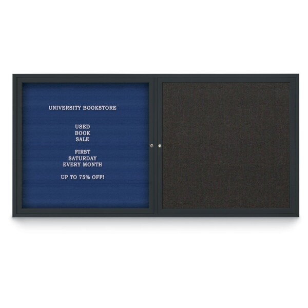 Corkboard, 42"x32", Rubber/Satin